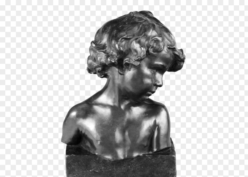 Cupid Sculpture Bronze Bust Work Of Art PNG