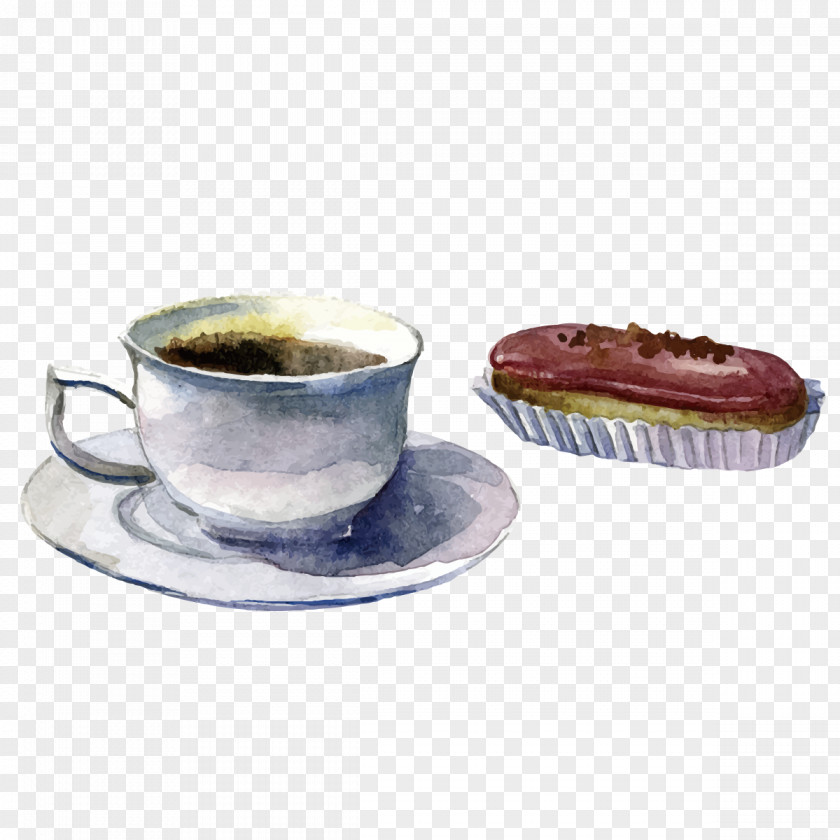 Vector Coffee Cup Bean Espresso Cafe PNG