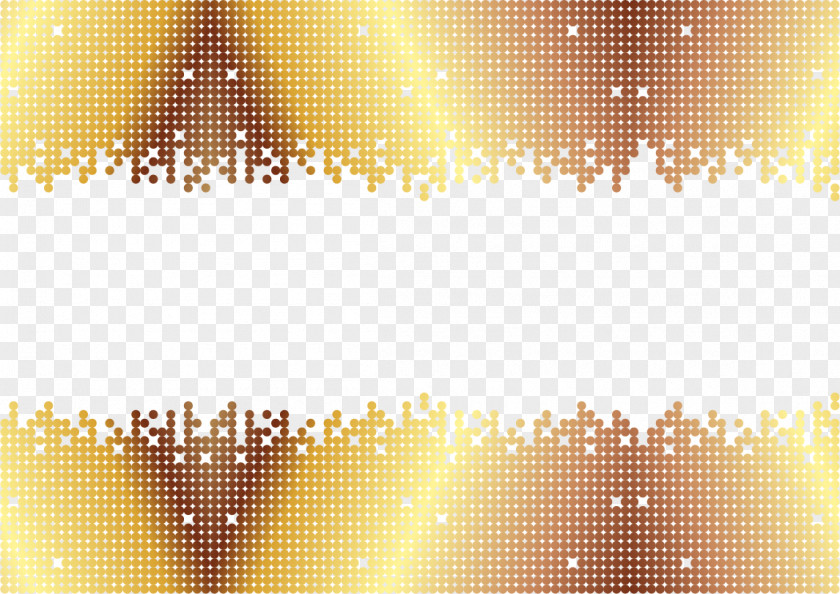 Vector Painted Gold Frame Euclidean Line PNG