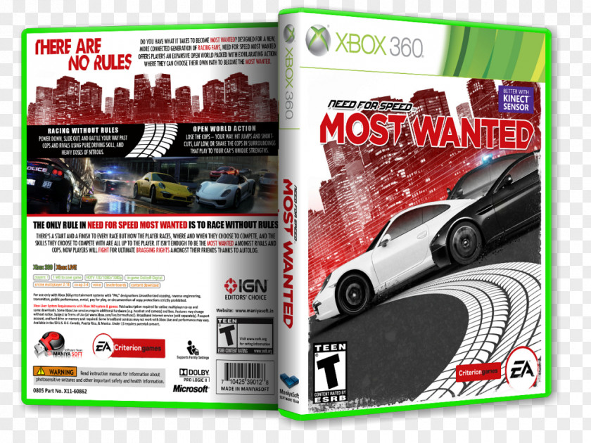 Xbox 360 Need For Speed: Most Wanted Juiced 2: Hot Import Nights Video Game Tom Clancy's Ghost Recon Advanced Warfighter PNG