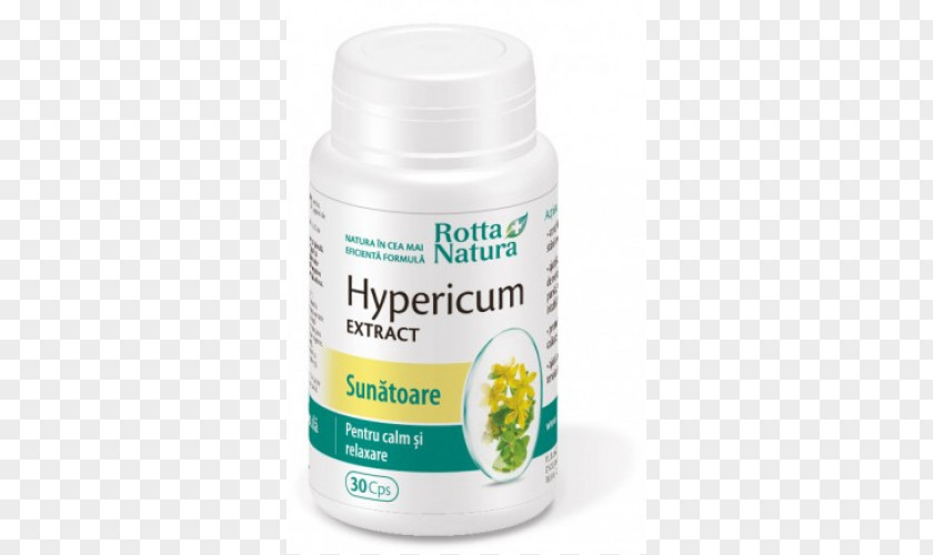 Hypericum Perforate St John's-wort Capsule Dietary Supplement Nature Hypericin PNG