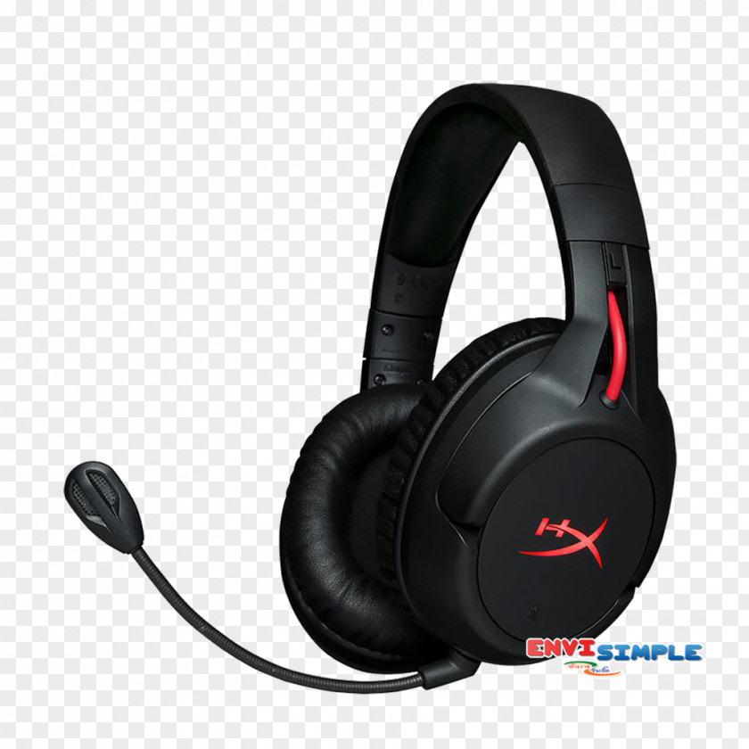 Hyperx Gaming Headset Wireless Kingston HyperX Cloud Flight Technology Headphones PNG