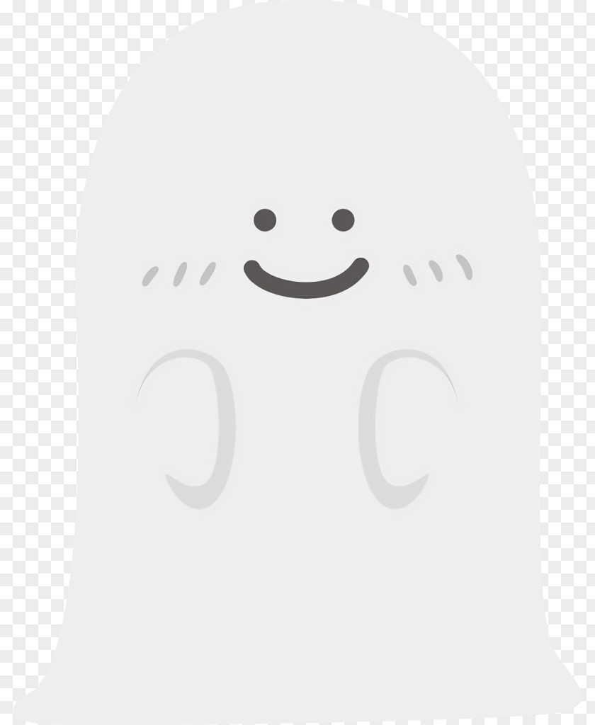 Blackandwhite Nose Ghost Halloween PNG