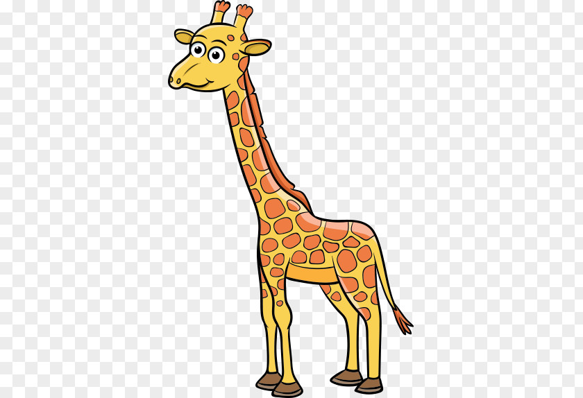 Cartoon Giraffe Animal Clip Art PNG