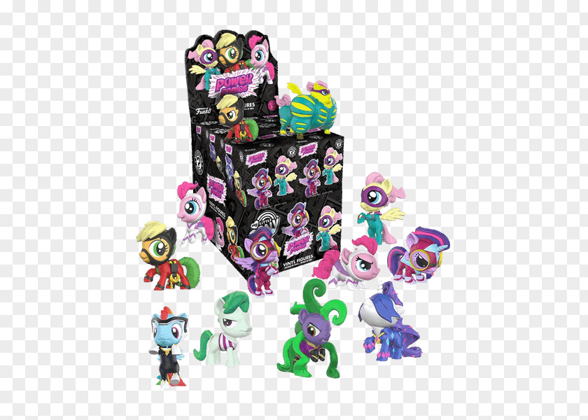 Power Ponies My Little Pony Movie Case Of 12: Funko Series 4 Figures Mystery Minis .. Blind Box Plush PNG