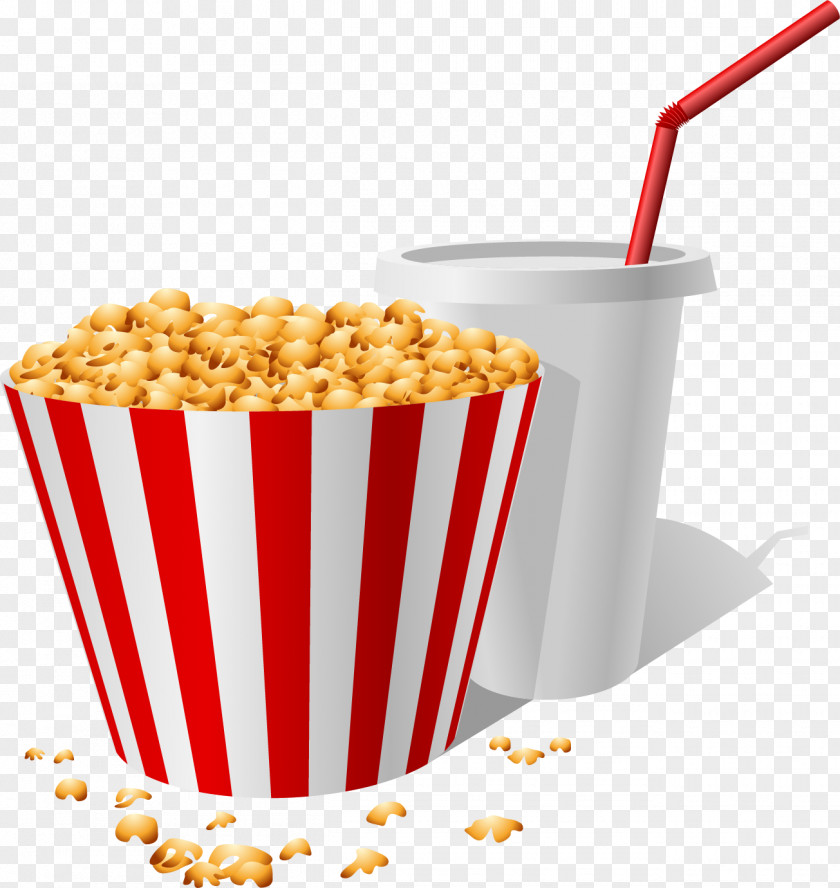 Vector Painted Popcorn Euclidean PNG