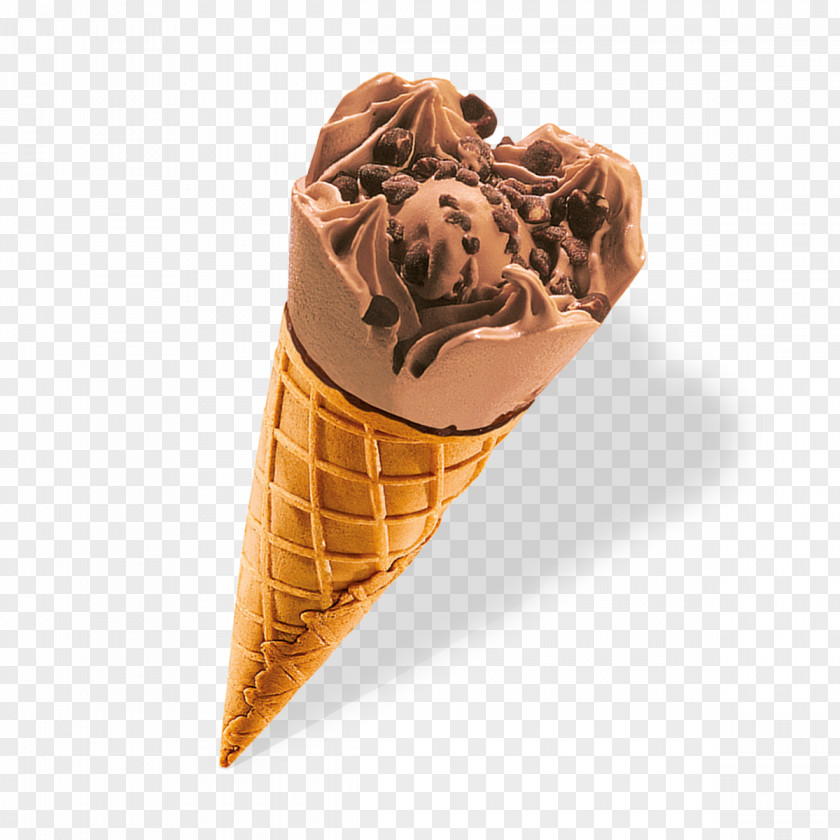 Ice Cream Chocolate Cones Waffle PNG