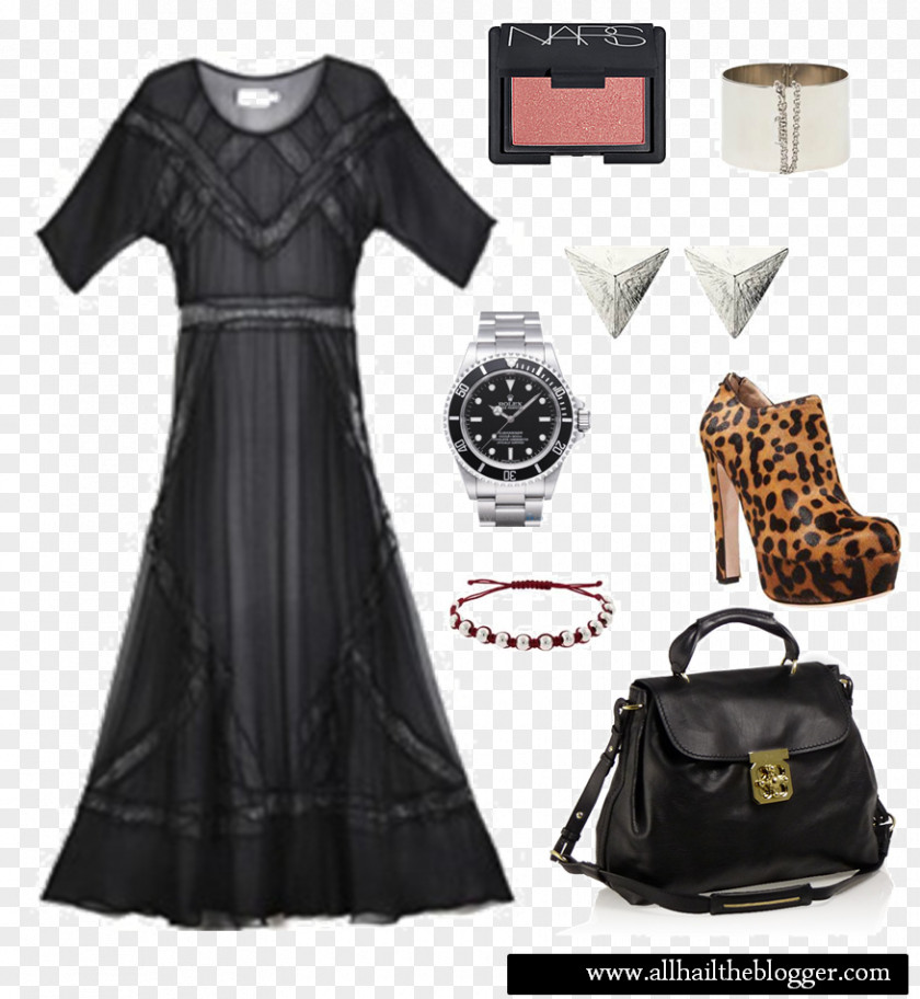 Silk Dress Little Black Fashion Design Pattern PNG