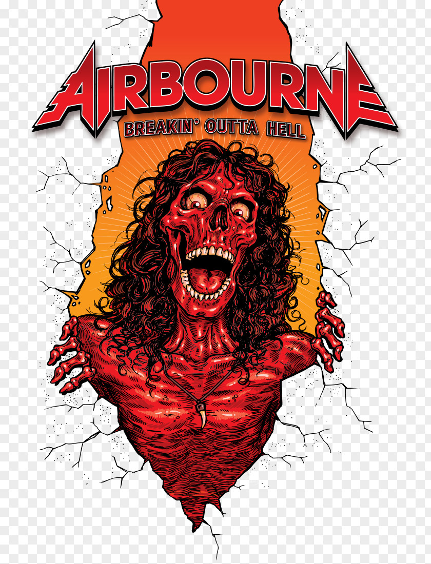 Airbourne Breakin' Outta Hell Phonograph Record Album Artist PNG
