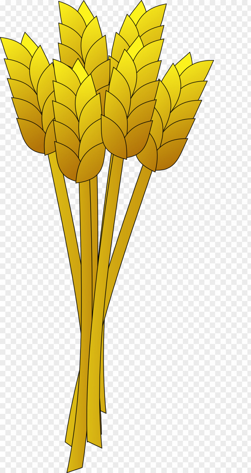 Golden Wheat Scythe Harvest Clip Art PNG