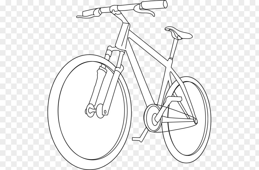 Hand-painted Bike Vector Coloring Book Bicycle Cycling Drawing Clip Art PNG