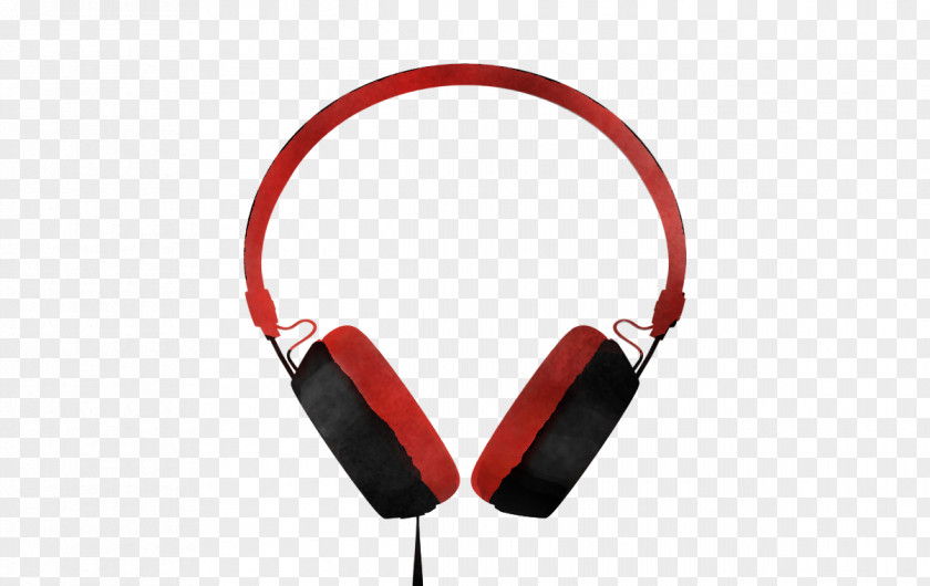 Headphones Headset Audio Equipment Red PNG