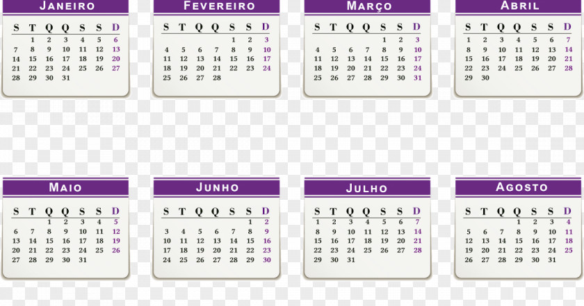 Portugues Calendar PNG