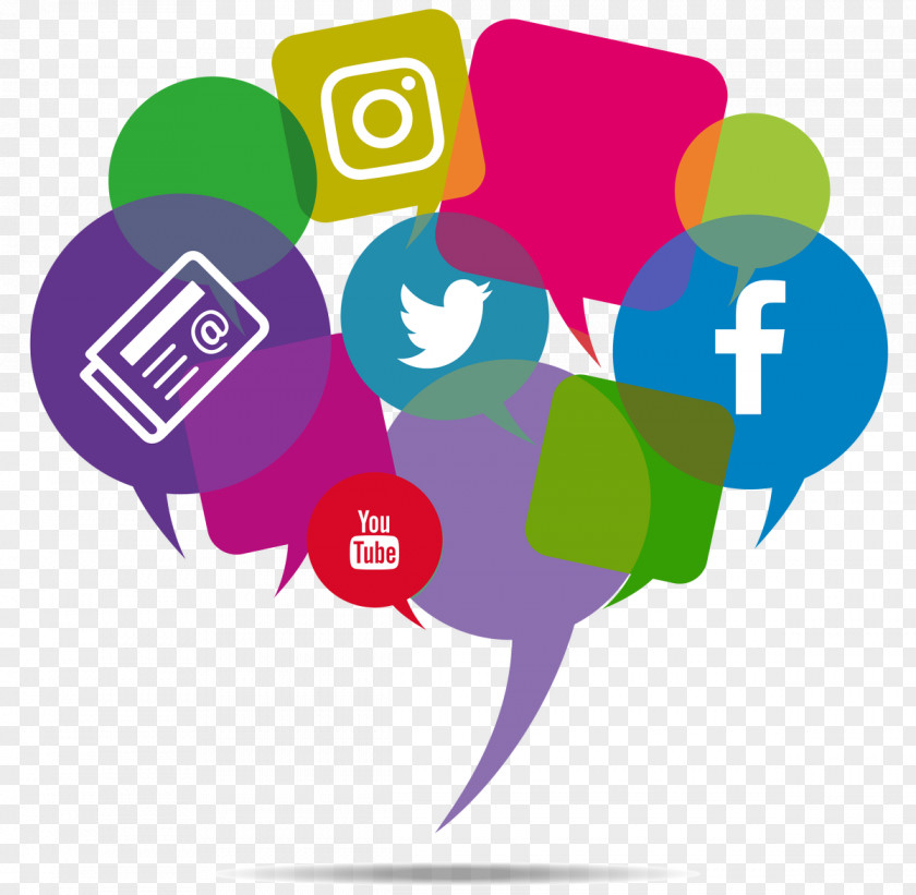 Social Media Marketing Communication PNG