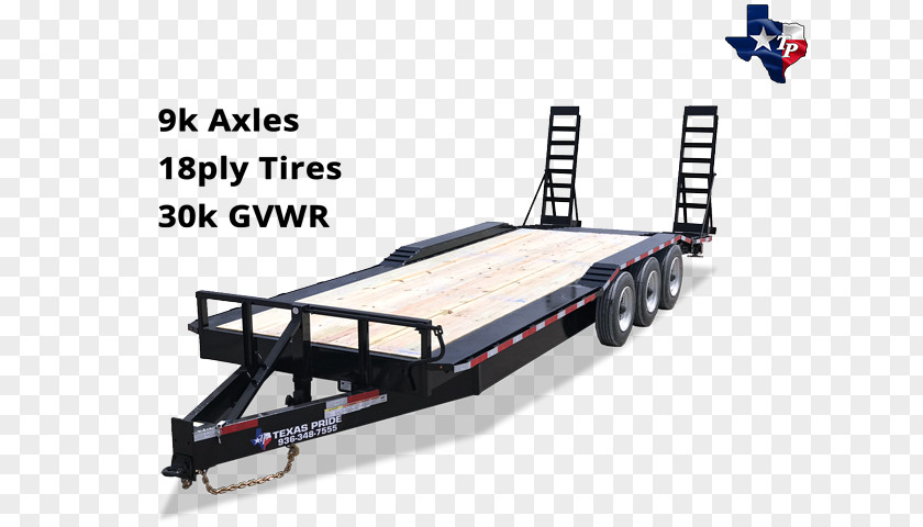 Car Carrier Trailer Lowboy Heavy Machinery PNG