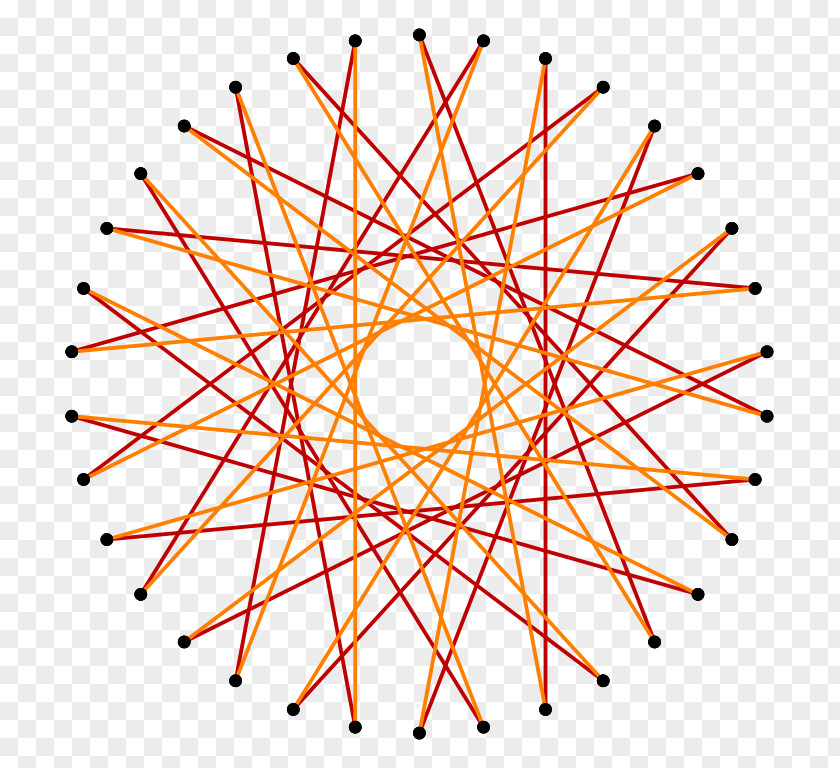 Diwali Tetracontagon String Art Geometry PNG