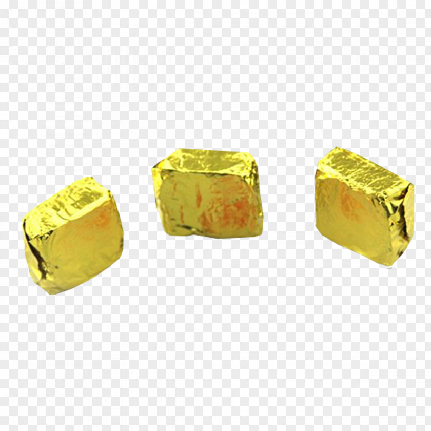 Gold Tin Foil Wrapped In Brick Tea Paper Aluminium PNG