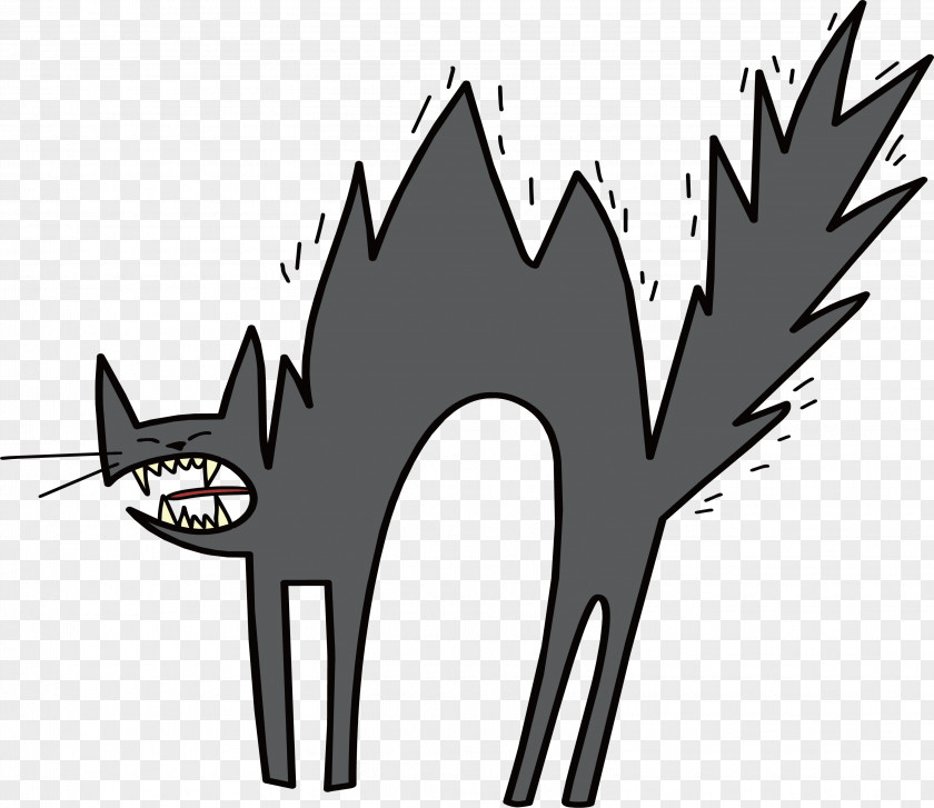 Grey Fried Cat PNG