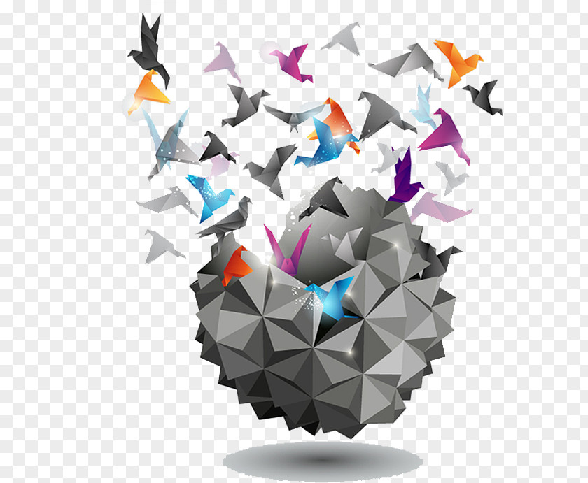 Origami Bird Management Cognition Organization Project Manager Learning PNG