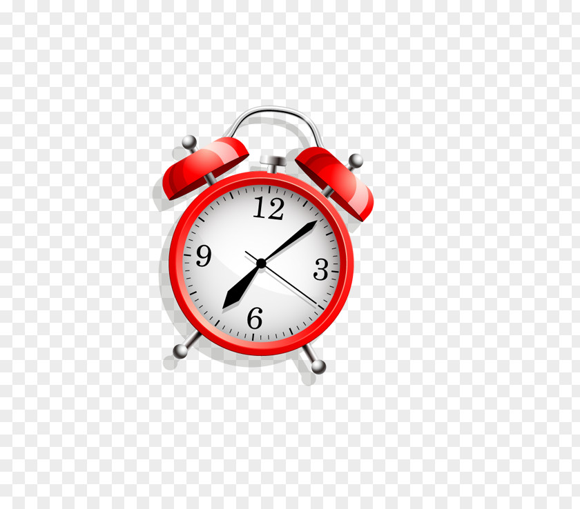 Red Alarm Clock Creative PNG