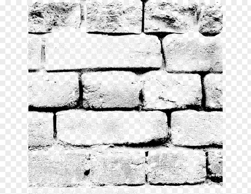 Vintage Black Brick Wall Background Stone Brush PNG