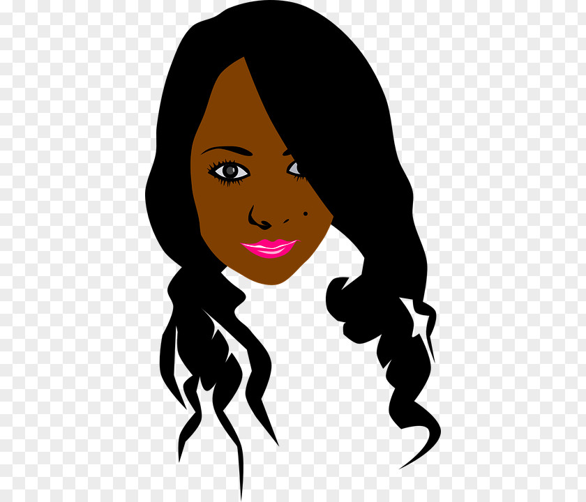 Woman Black Hair Clip Art PNG