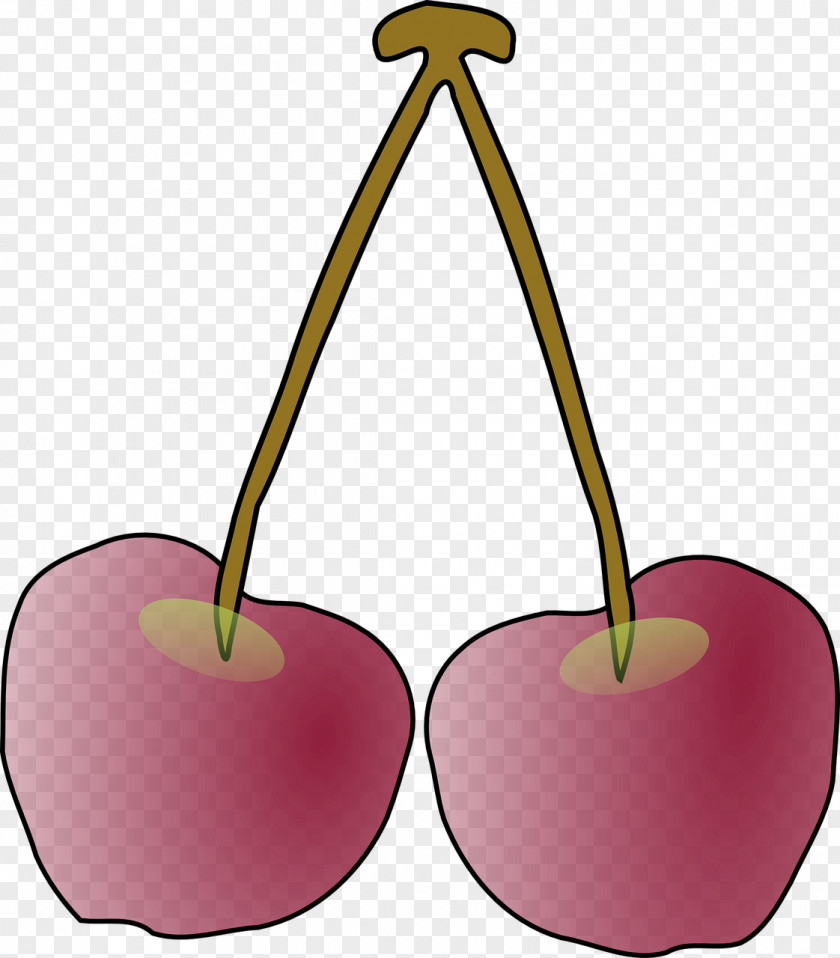 Cherry Fruit Watercolor Clip Art PNG