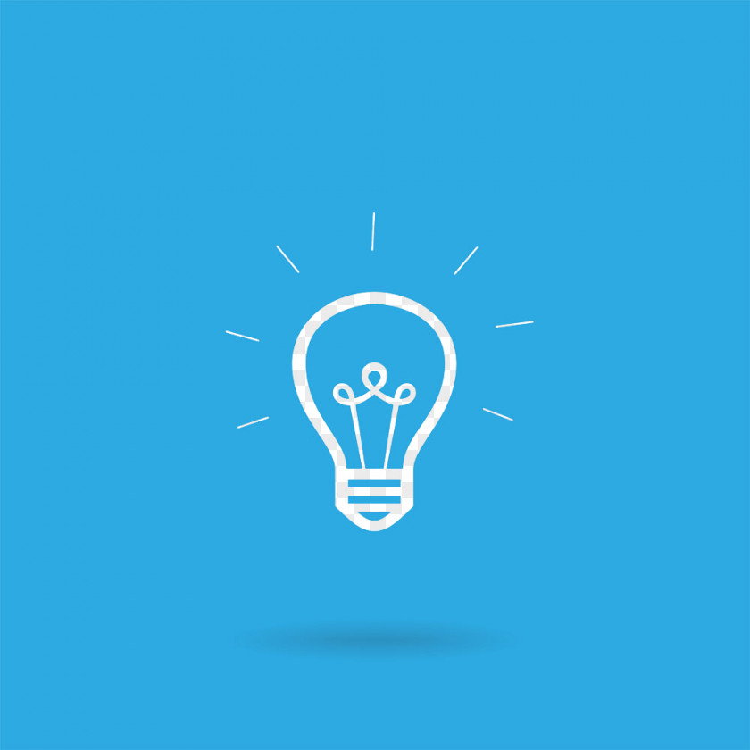 Creative Blue Background Light Bulb 4cast Logo Text Font PNG