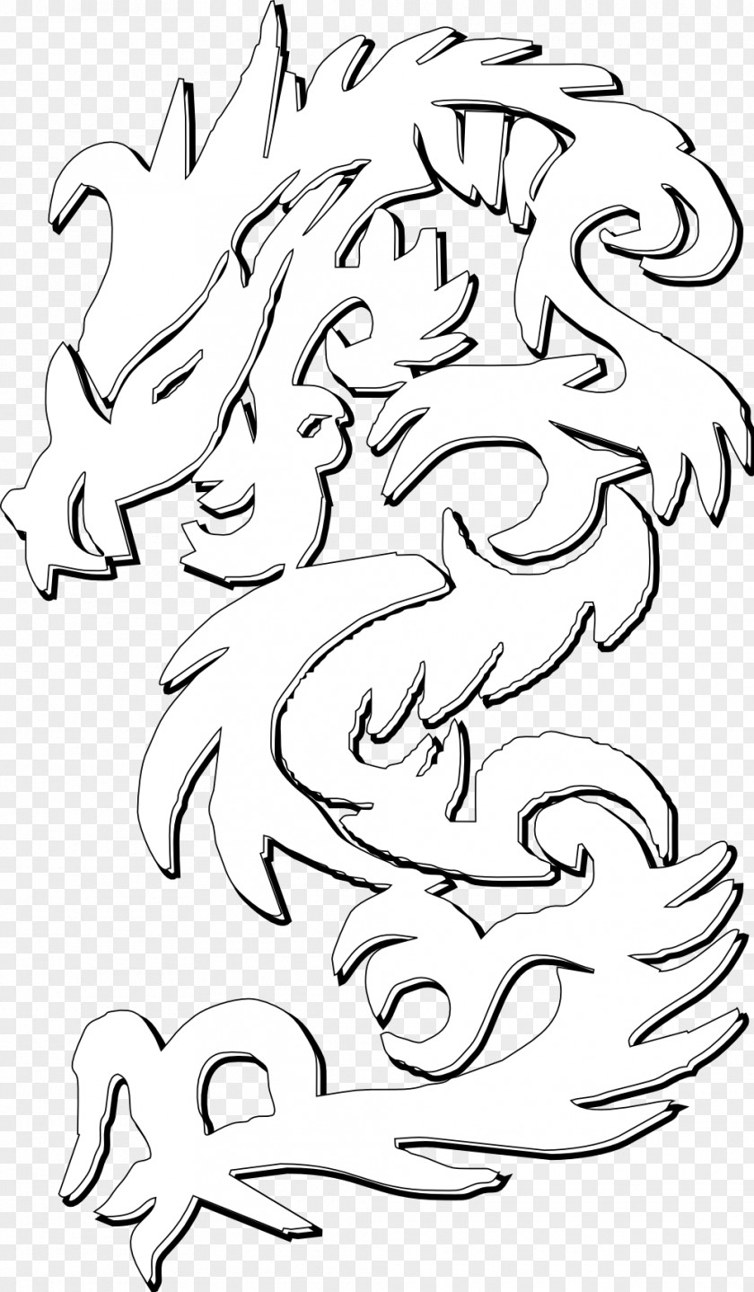 Dragon Images Black And White Visual Arts Drawing Line Art Clip PNG