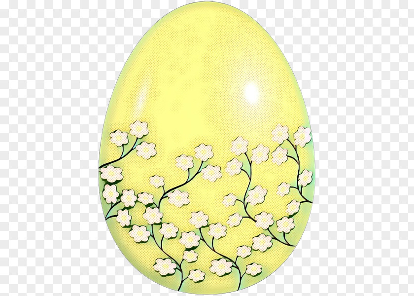 Easter Egg Oval Flower PNG