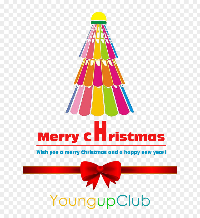 Free Christmas Tree Composed Badminton Pull Material Nijmegen Poster PNG