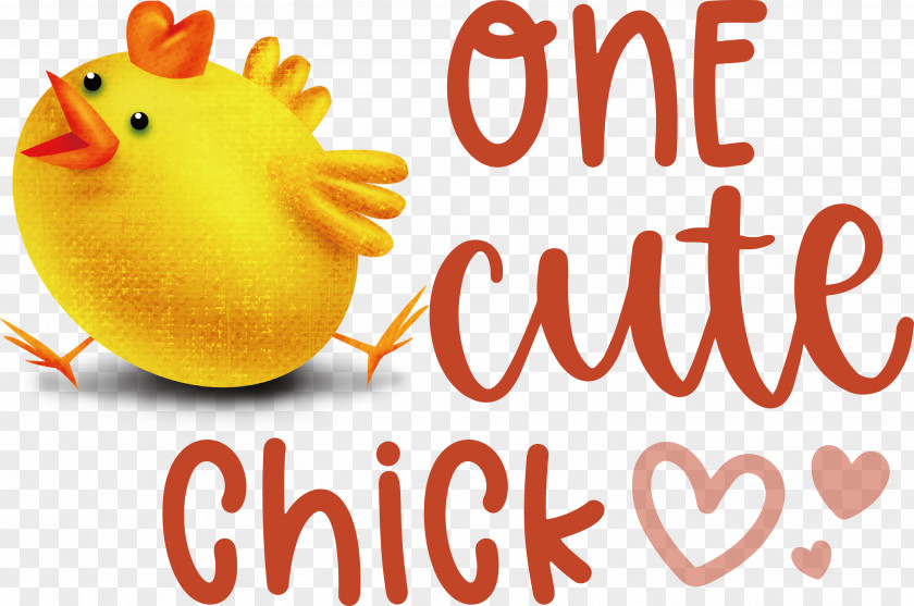 One Cute Chick Easter Day Happy PNG