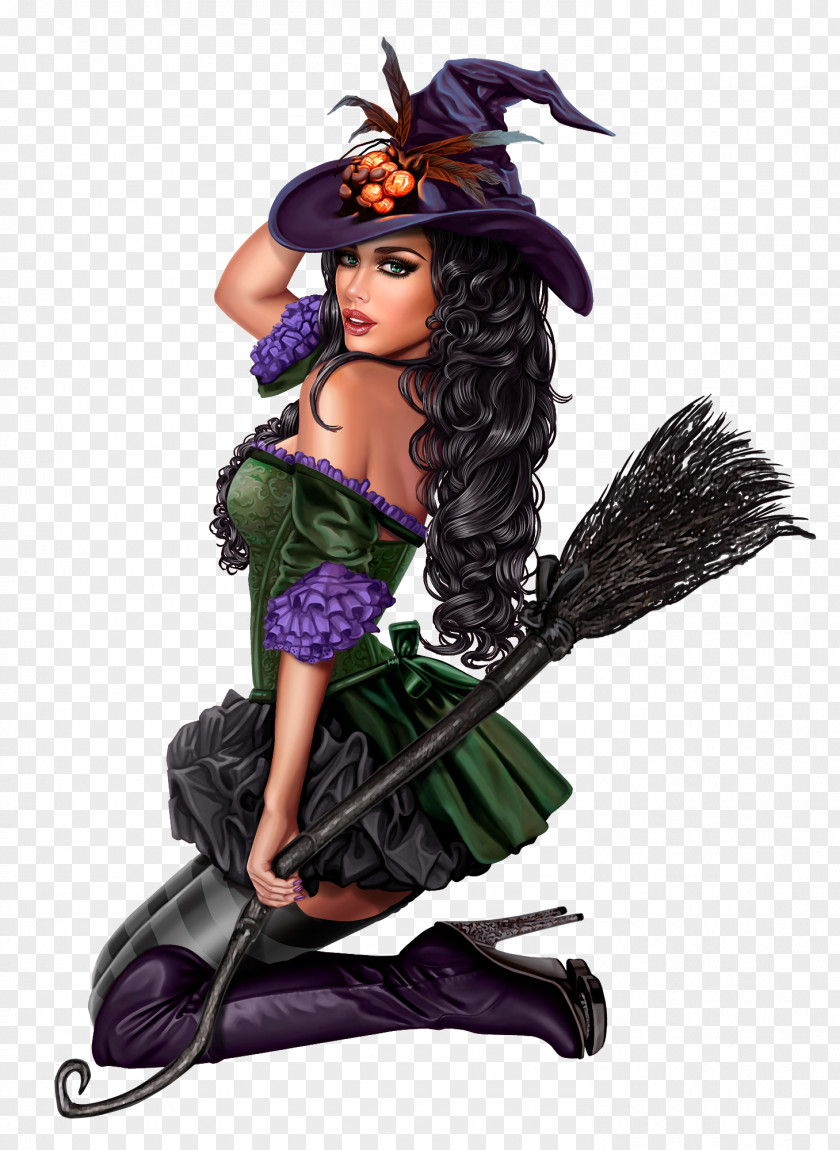 Wing Figurine Witch Cartoon PNG