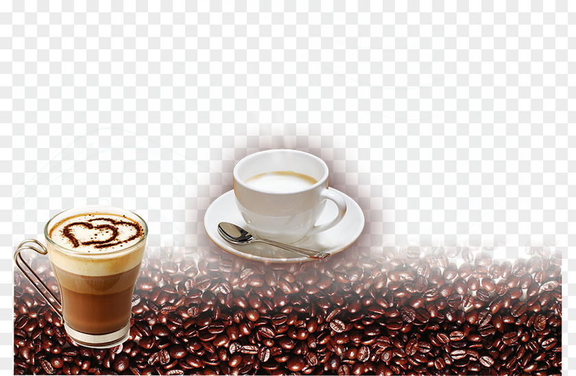 Coffee Beans Espresso Cappuccino Doppio Caffxe8 Mocha PNG