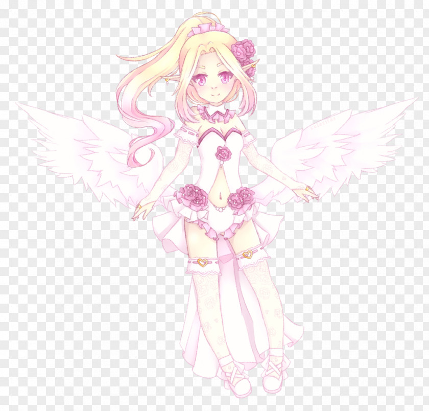 Fairy Pink M Costume Design Sketch PNG