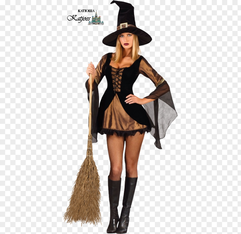Halloween Costume Witchcraft Dress PNG