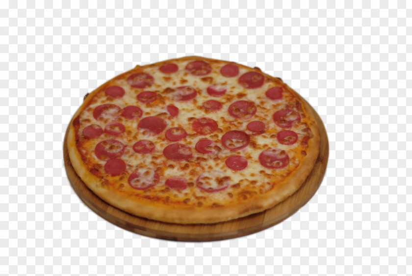 Pizza Sicilian Cuisine Cheese Pepperoni PNG