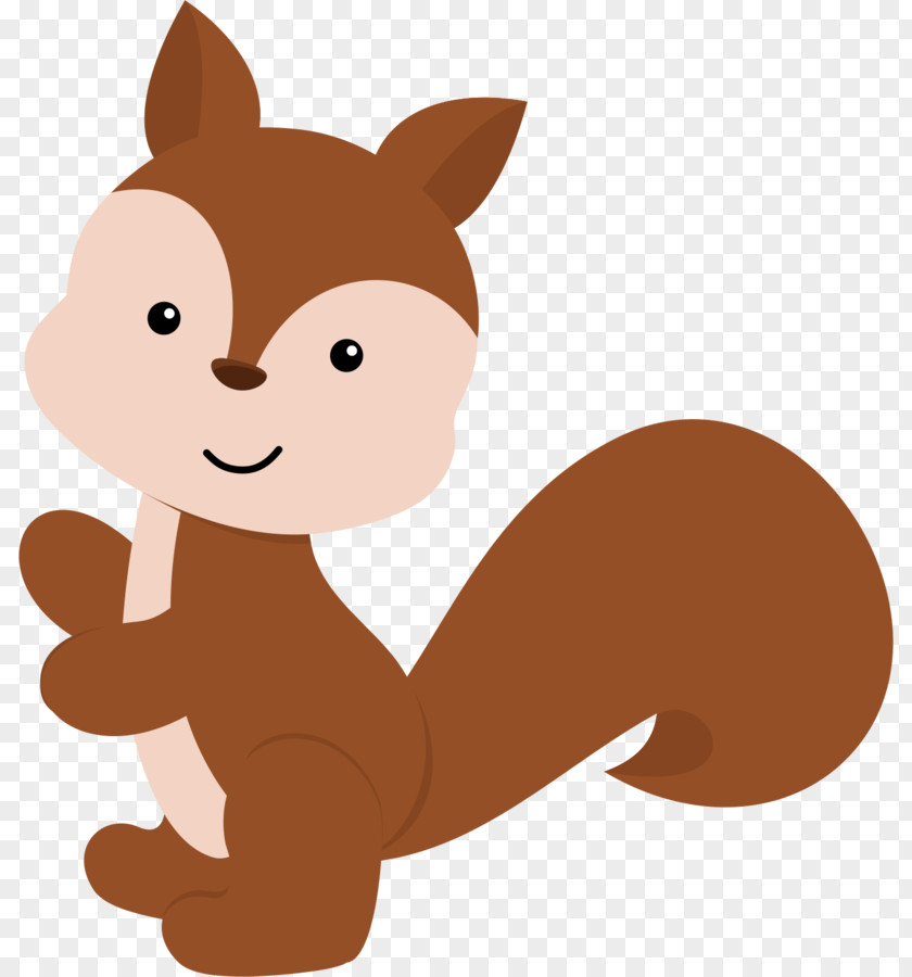 Woodland Baby Squirrels Clip Art PNG