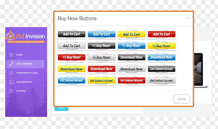 Buy Button Computer Program HTML5 Video Player PNG