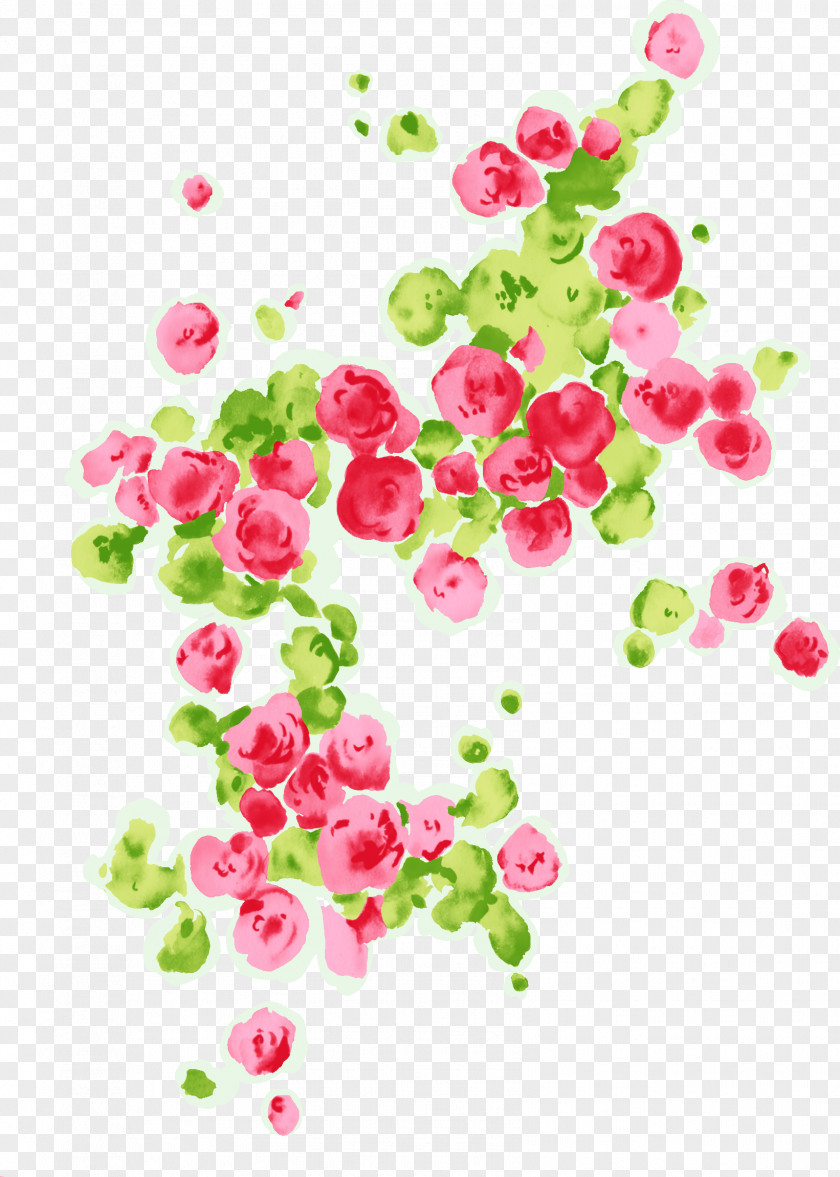 Floral Beach Rose Clip Art PNG