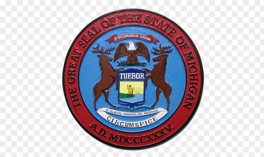 State Of Michigan Seal Indiana Illinois Missouri PNG