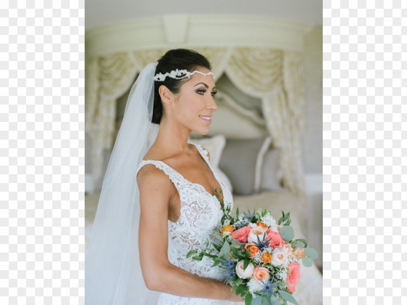 Wedding Floral Design Headpiece Dress Bride PNG