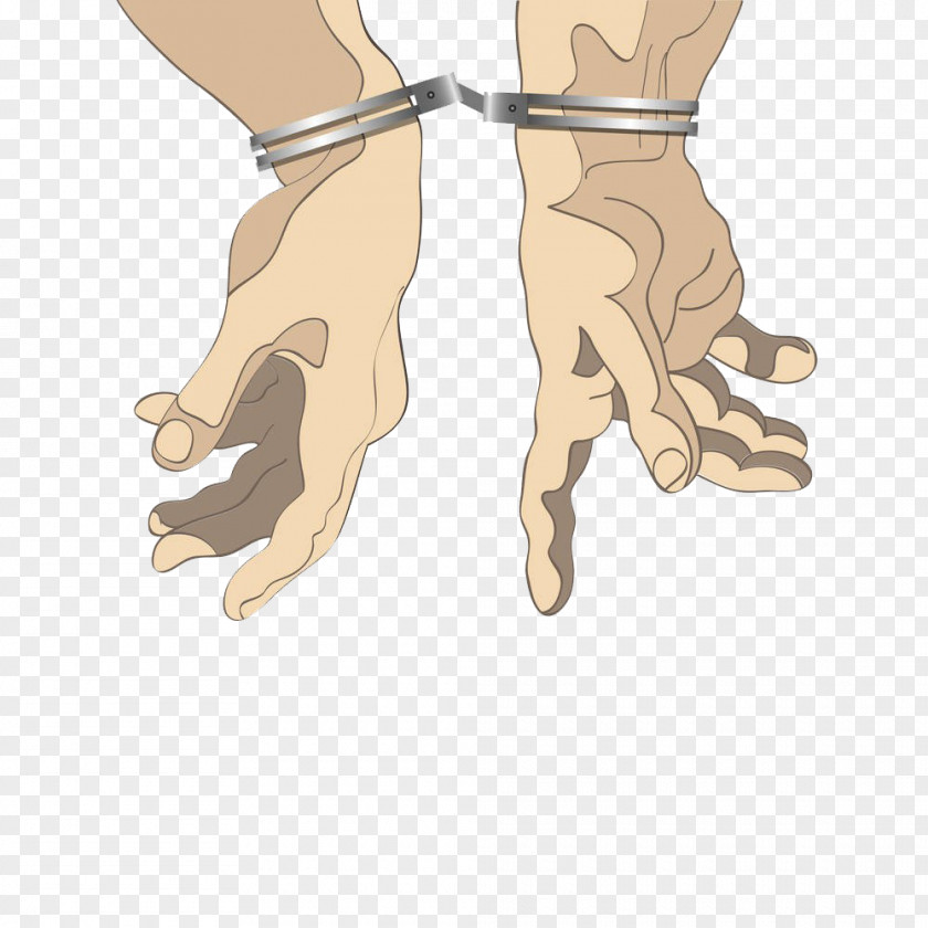 Handcuffs Catch Prisoners Cartoon Royalty-free Clip Art PNG