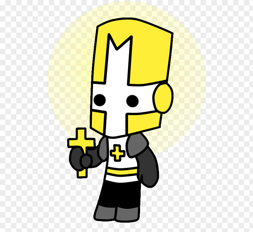 Knight Castle Crashers Game Yellow PNG