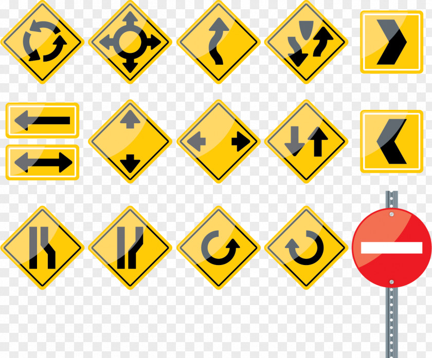 Vector Traffic Signs Euclidean Computer File PNG