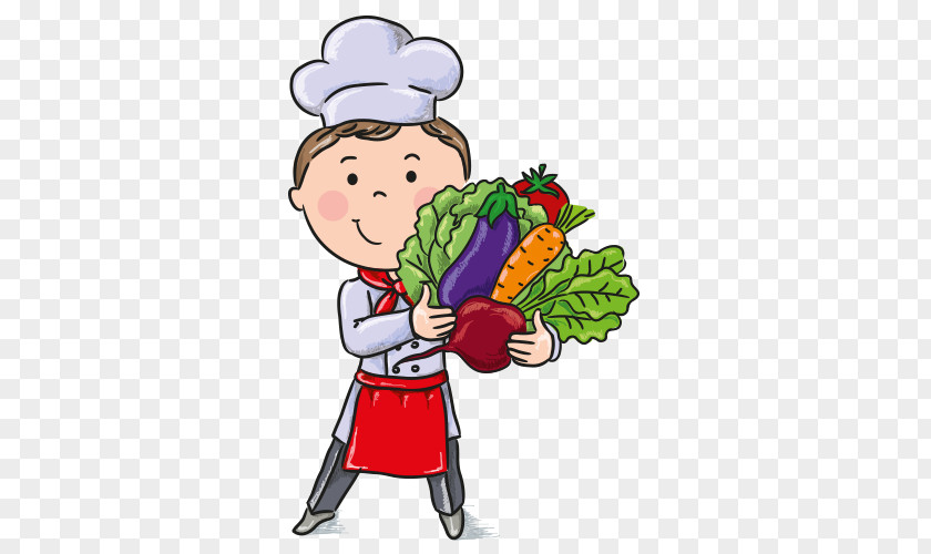 Vegetable Chef Cooking Food PNG