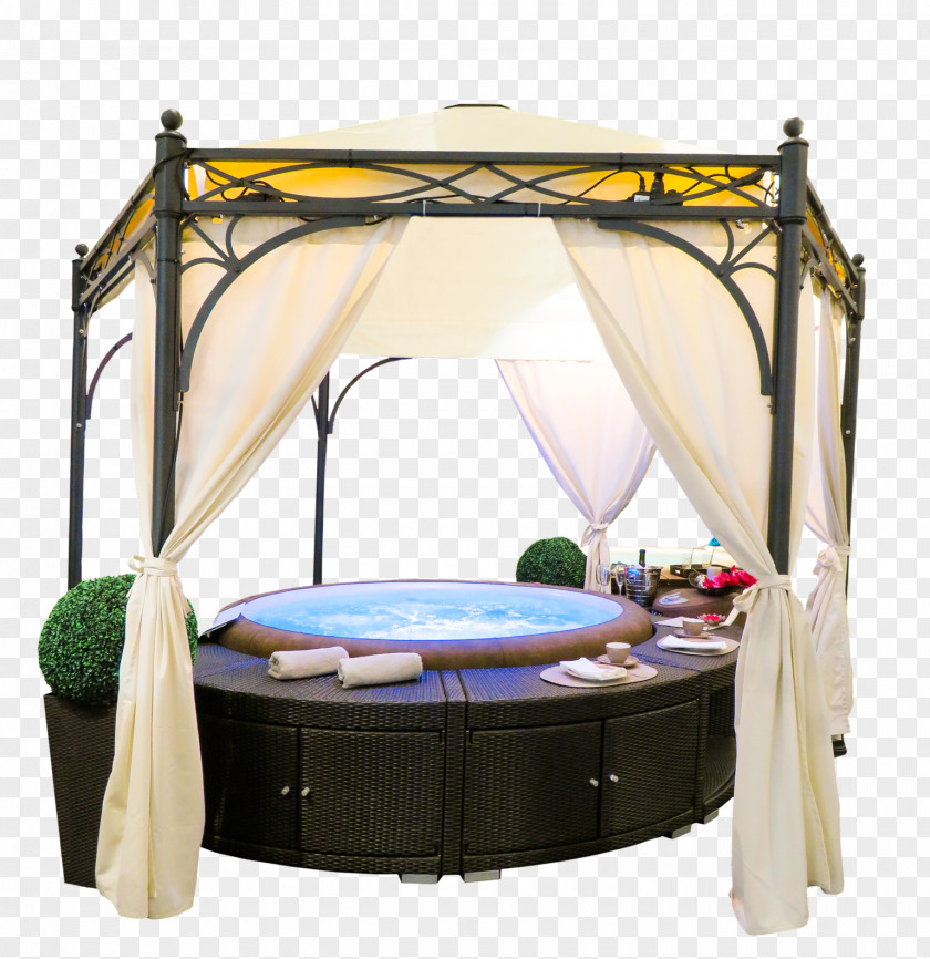 Bed Frame Gazebo Baths Curtain Bathroom PNG