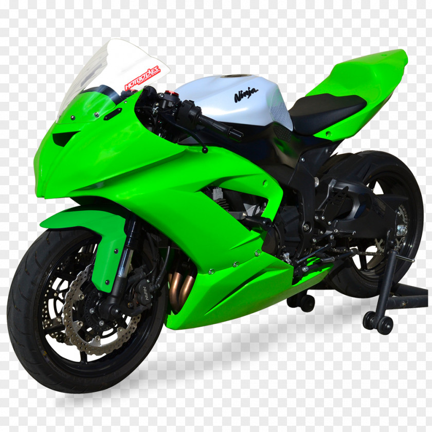 Green Tail Car Motorcycle Fairing Exhaust System Ninja ZX-6R PNG