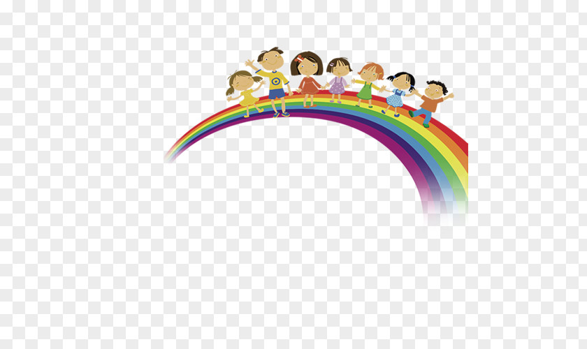 Rainbow Child Cdr Clip Art PNG