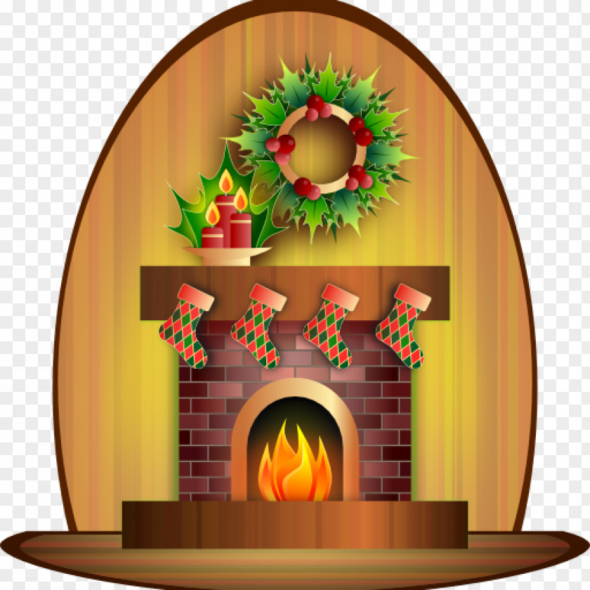 Santa Claus Clip Art Fireplace Openclipart Chimney PNG
